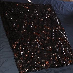 Black Sequin Skirt